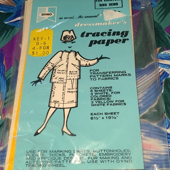Vintage New DYNO Tracing Paper For Other - 5 for $20 Vintage DYNO Dressmaker's Tracing Paper